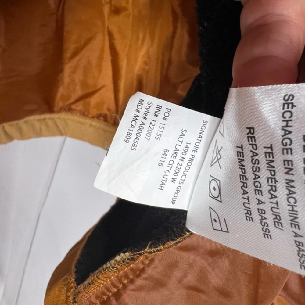 Men's Jacket Browning Heritage Collection Size Large Gold and Orange‎ - Picture 10 of 10